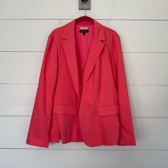 Lane Bryant Jackets & Blazers - Lane Bryant Women’s 18 Pink Coral Modernist Blazer